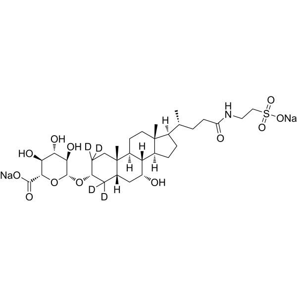 Taurochenodeoxycholic acid-3-o-glucuronide-d4 disodium